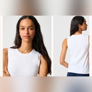 J.Crew Factory NWT Classic Knit Shell White Size Large